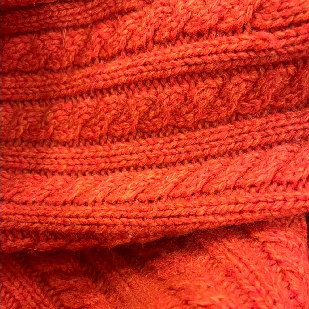 GAP Women's Vibrant Orange Zip-Up Cardigan - Picture 6 of 6